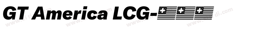 GT America LCG字体转换